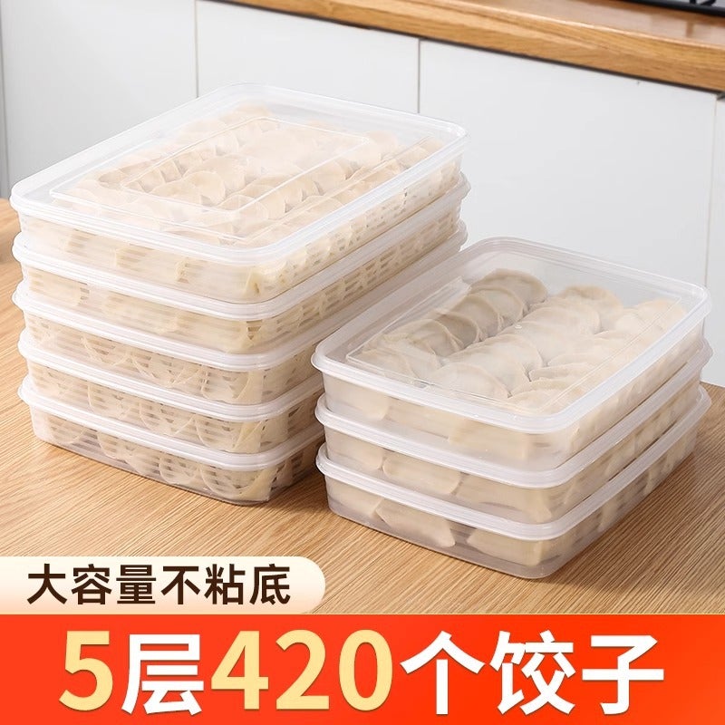 Generation Refrigerator Food Grade Pp Frozen Frozen Wonton Special Dumpling Storage Fresh Freezer Box - Image 2